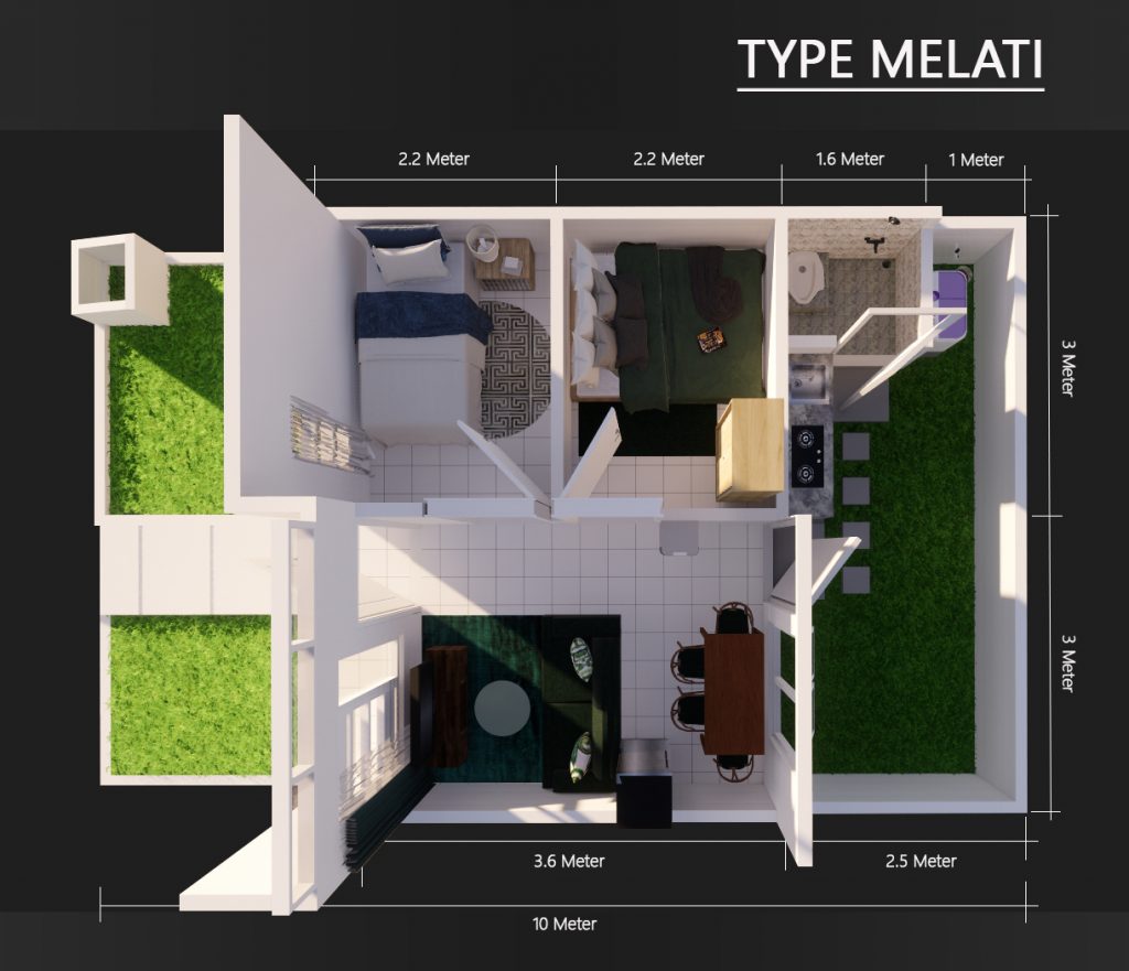 Layout 3D Melati